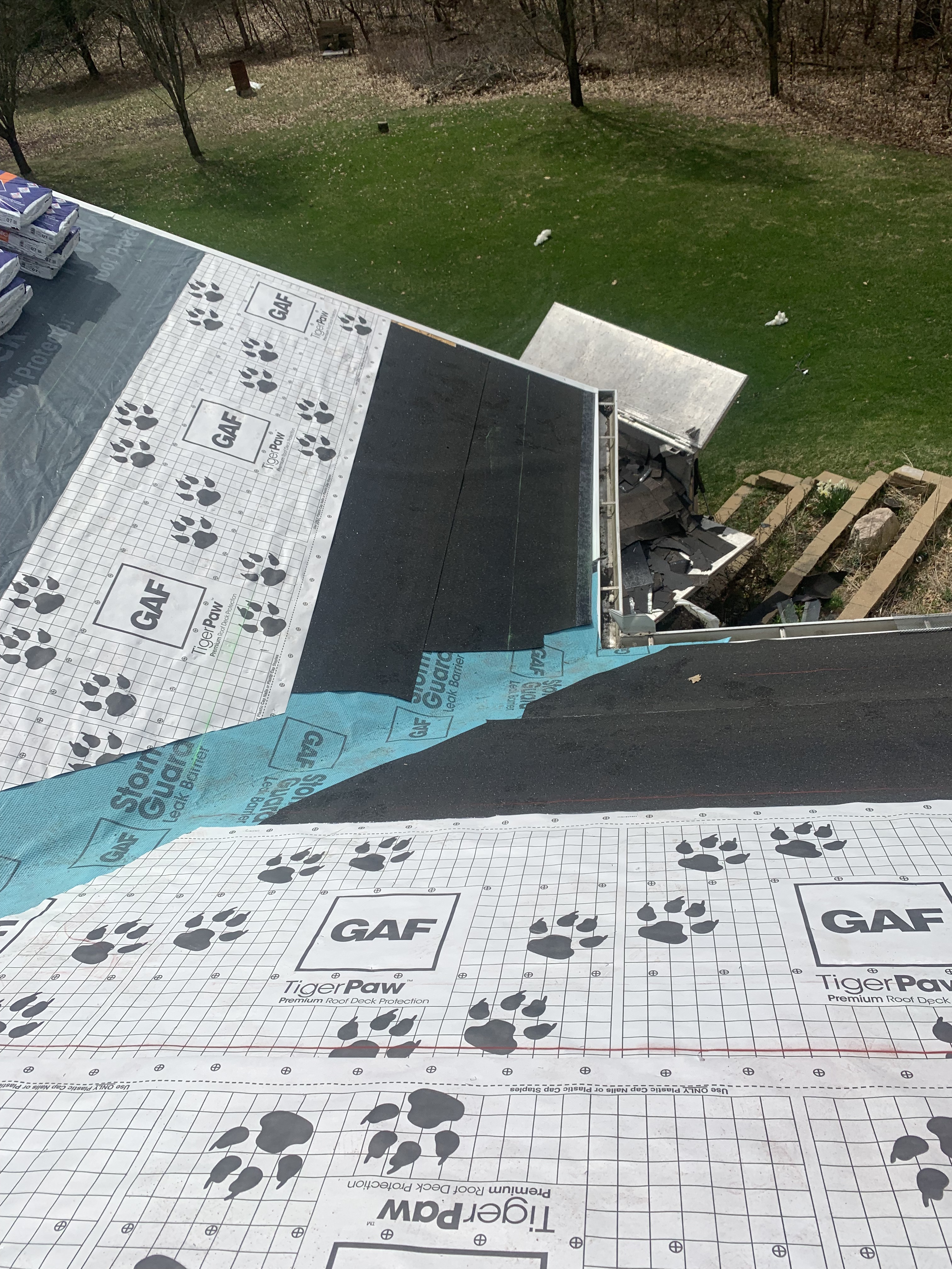 New residential roof installation in Galesburg MI showing completed shingles