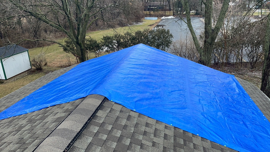 Storm damage roof repair in Gobles MI by local experts
