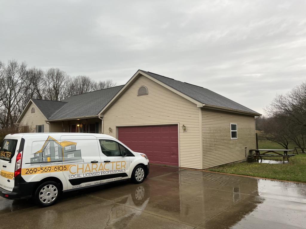 Character Exteriors close-up of shingle texture